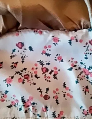 Minifalda marrón vintage con volantes