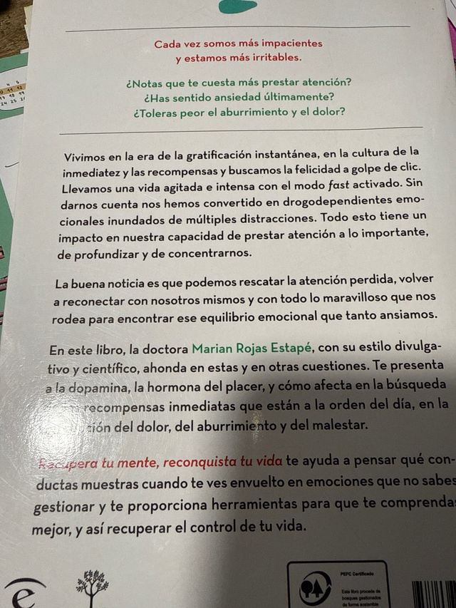 Recupera tu mente, reconquista tu vida: XXXX