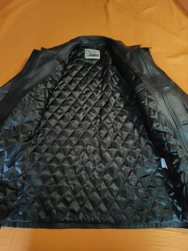 Chaqueta de cuero hombre tres cuartos