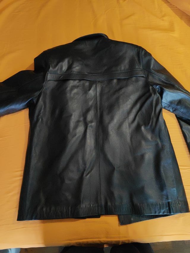 Chaqueta de cuero hombre tres cuartos