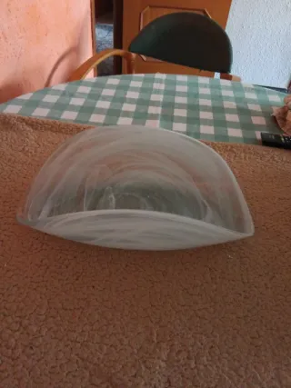 Juego de 2 centros de mesa de vidrio
