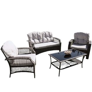 CONJUNTO DE JARDÍN RATTÁN Y SÍLLAS