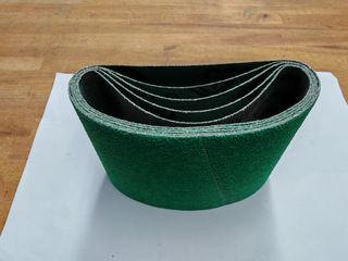 LOTE 12 BANDAS LIJA MAQUINA SATINADORA ELECTRICA