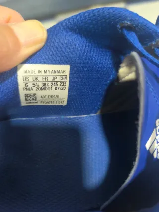 Zapatillas Adidas Copa Azul y Blanco