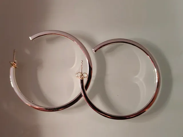 Pendientes Aro Plateados