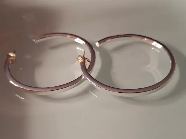 Pendientes Aro Plateados