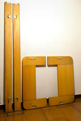 Set habitación: 2 Camas Madera Maciza + Somier