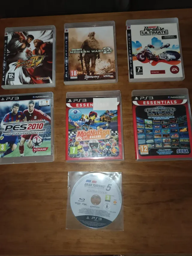 Consola PS3 Slim + lote juegos/mandos