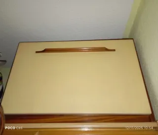 Habitación juvenil puente madera con cama y somier