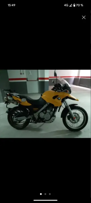 BMW F 650 GS Amarilla