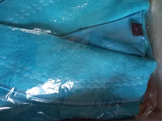 Vestaglia donna invernale color turchese