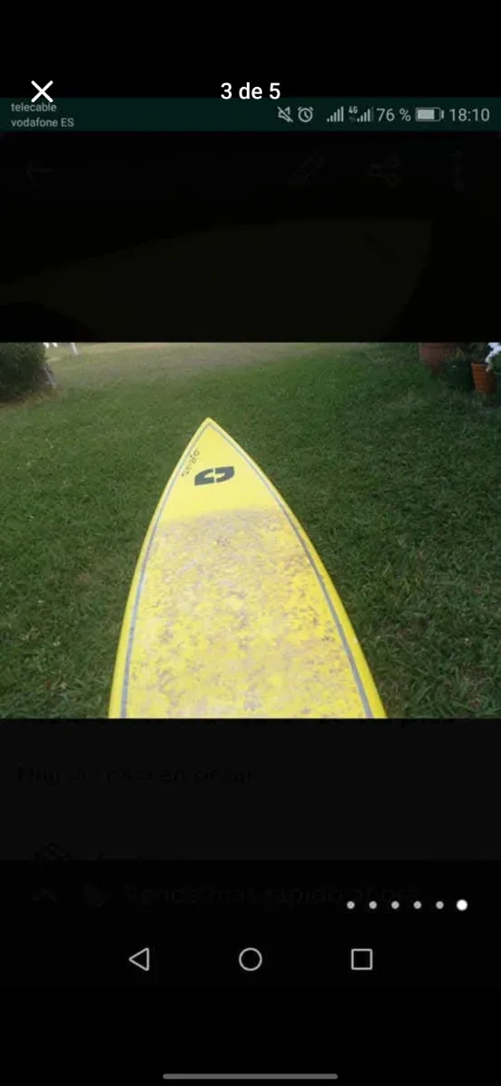 Tabla de surf Seafor amarilla