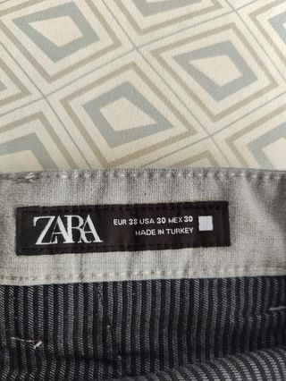 Pantalones de traje grises Zara