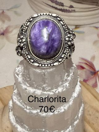 Anillo Charlorita Plata 925 Ajustable