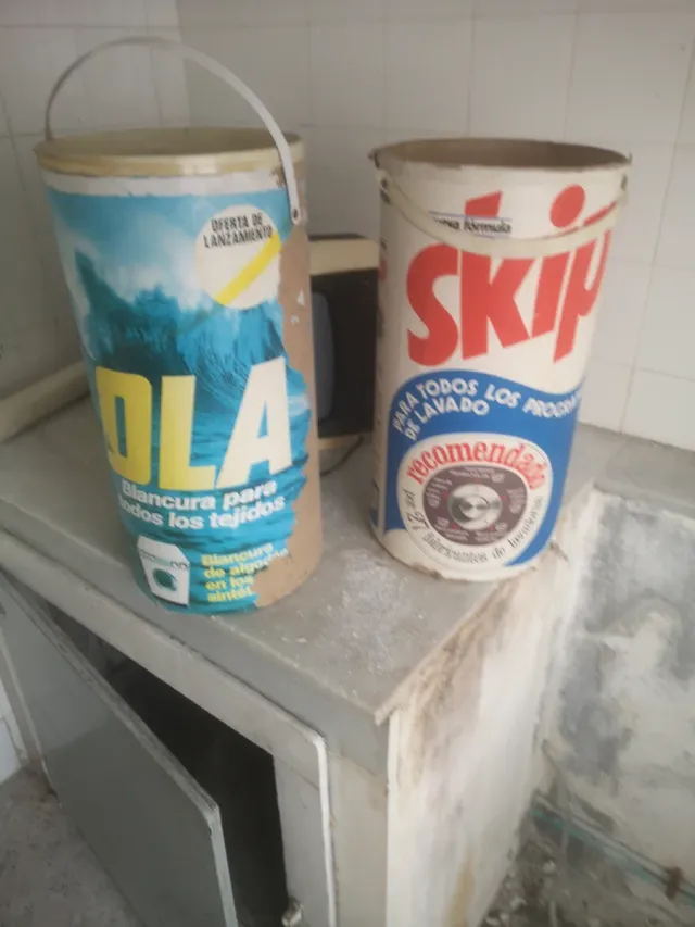 3 Tambores Detergente Antiguos OLA y SKIP