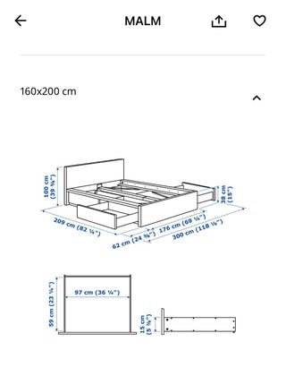 Estructura Cama 160x200 Ikea Malm
