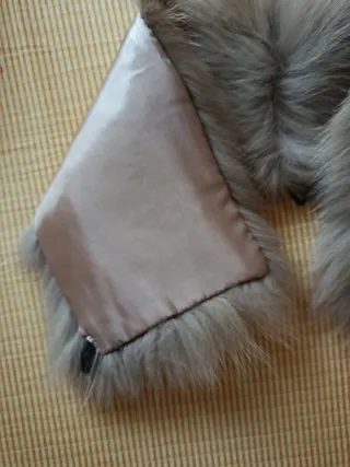 Collo pelliccia sintetica foderato