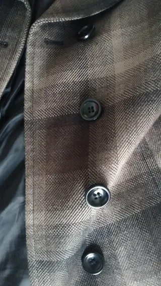 Abrigo corto cuadros