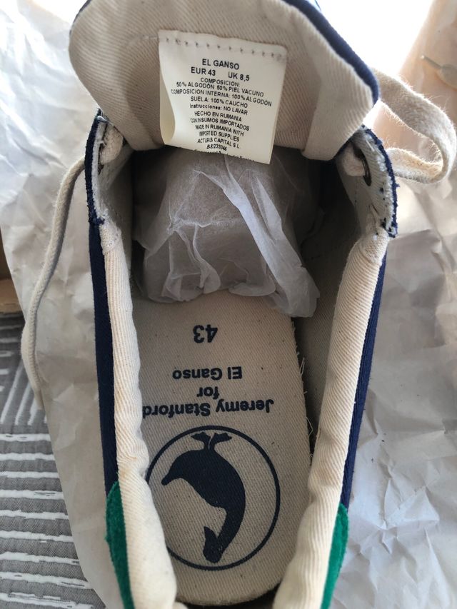 Zapatillas El Ganso Lona Azul Marino