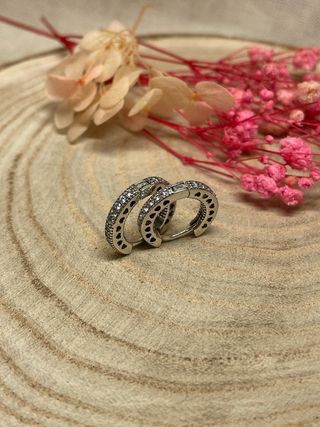 🌟Pendientes Aro brillantes pequeños