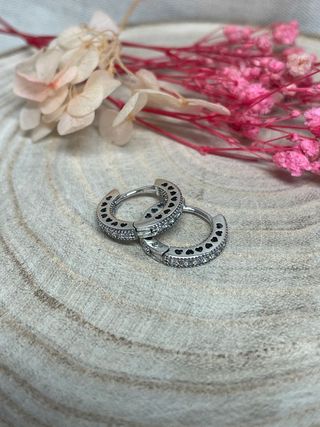 🌟Pendientes Aro brillantes pequeños