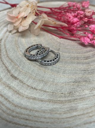 🌟Pendientes Aro brillantes pequeños