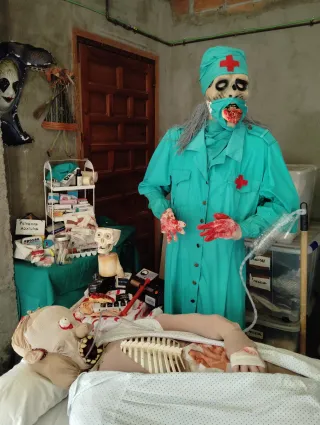 Halloween Disfraz Cirujana Caníbal