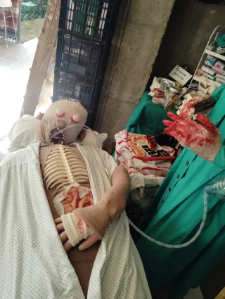 Halloween Disfraz Cirujana Caníbal