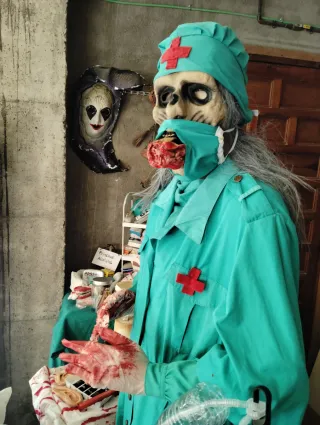 Halloween Disfraz Cirujana Caníbal