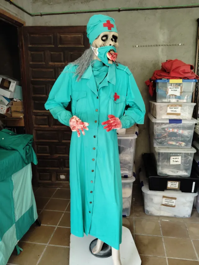 Halloween Disfraz Cirujana Caníbal