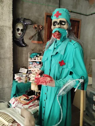 Halloween Disfraz Cirujana Caníbal