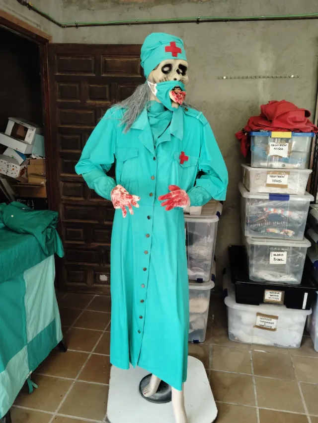 Halloween Disfraz Cirujana Caníbal