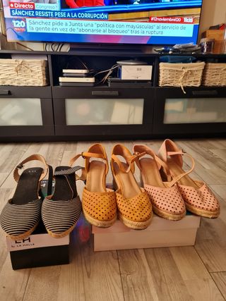 Alpargatas de cuña LA HALLE talla 41
