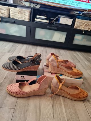 Alpargatas de cuña LA HALLE talla 41