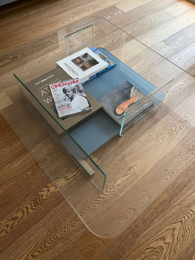 Mesa Centro Cristal Natuzzi