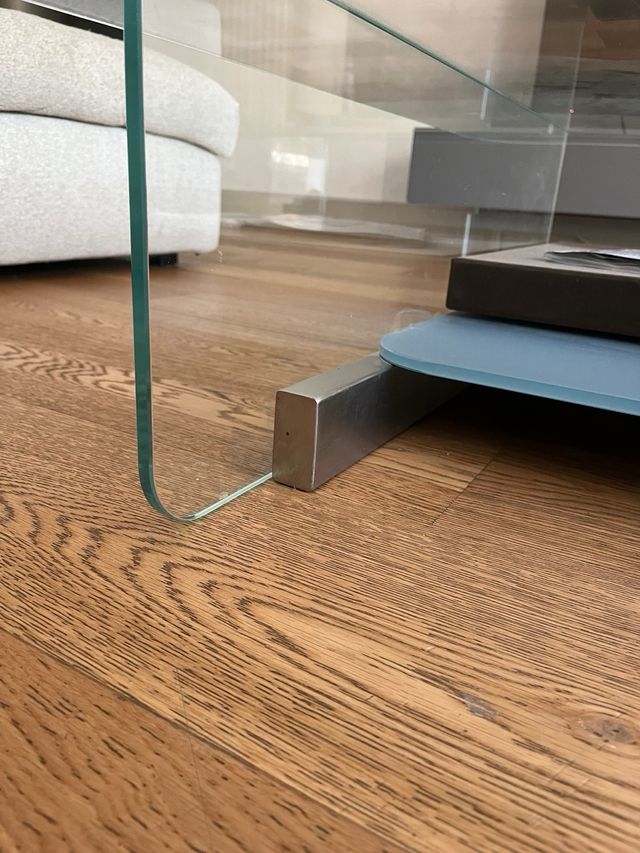 Mesa Centro Cristal Natuzzi