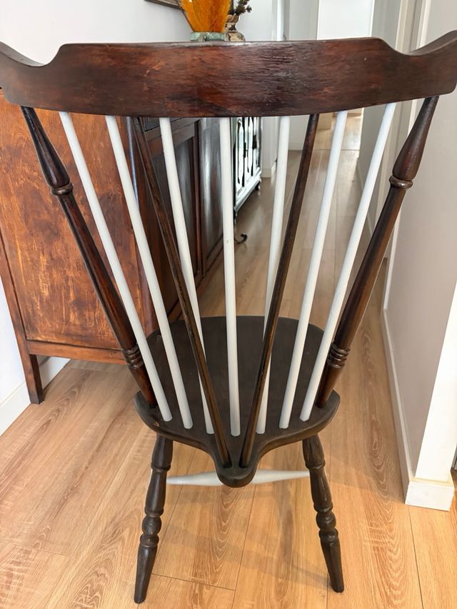 Silla estilo Windsor reformada madera