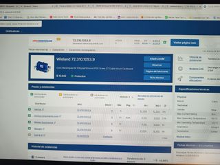 10 Conectores Rectangulares Wieland 10 Pines