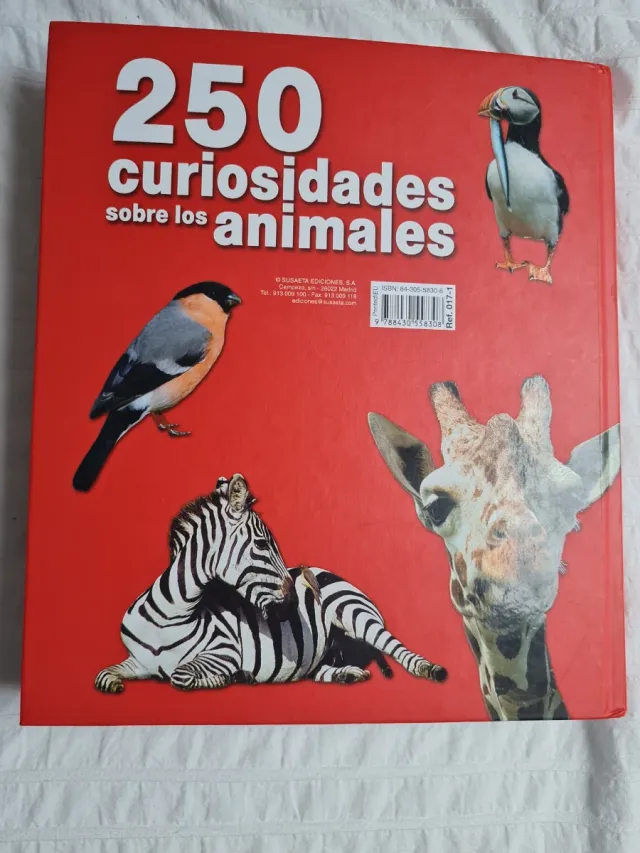 Libro 250 Curiosidades Animales Susaeta