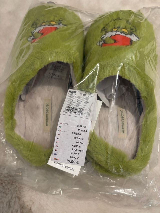 Zapatillas El Grinch Women'secret Talla 39