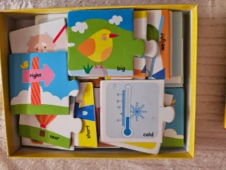 Puzzle J&C Opposites Aprender Inglés