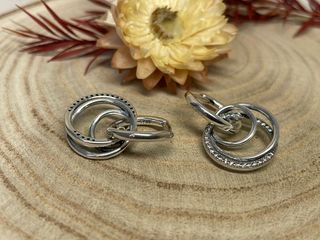 🌟Pendientes Doble aro colgando de Aro