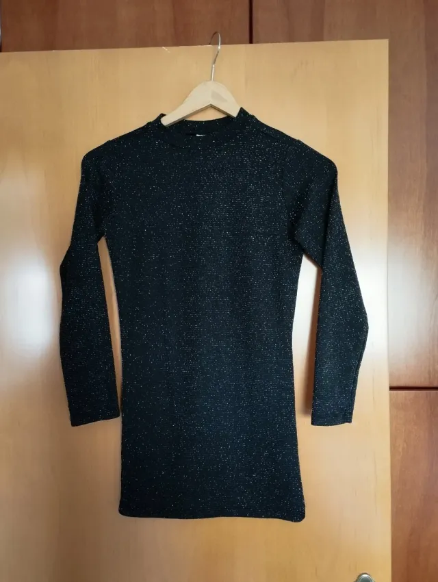 Vestido fiesta niña Zeeman negro brillante