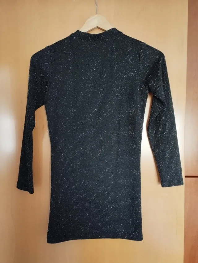 Vestido fiesta niña Zeeman negro brillante