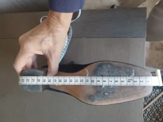 Botines de piel azul marino