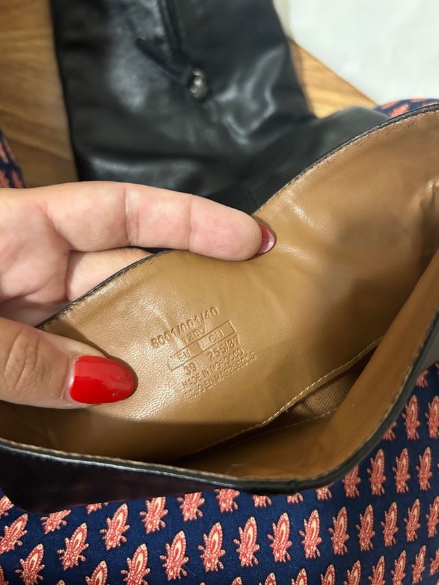 Botas altas Zara negras talla 39