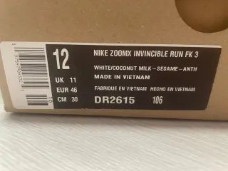 Zapatillas Nike zoomX invincible run FK3  Talla 46