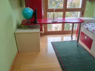 Escritorio juvenil con cajonera y puerta