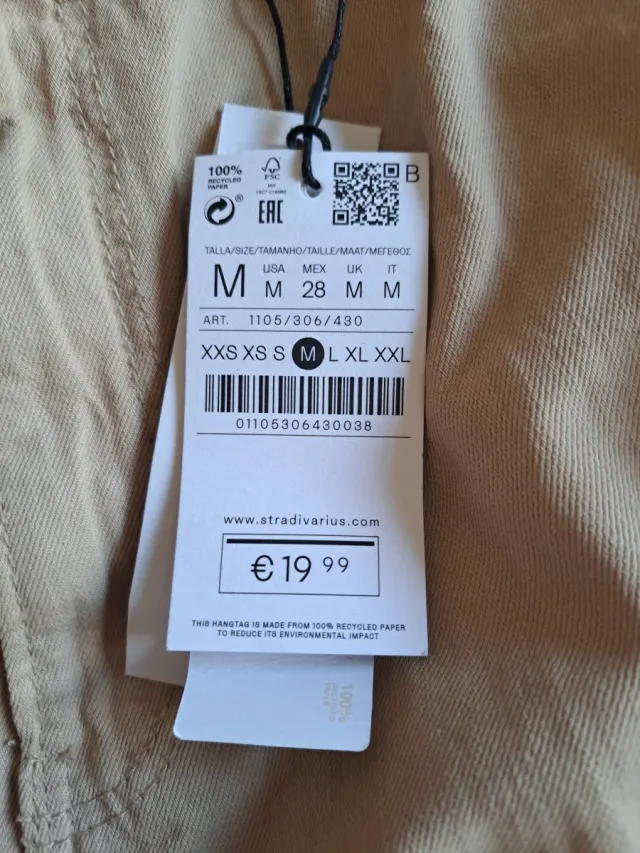 Pantalón chica beige nuevo