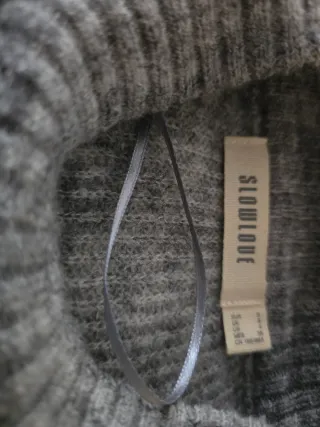 Vestido Malha Slowlove Cinzento Tamanho S